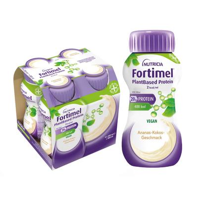 Fortimel PlantBased Protein 2 kcal Ananas-Kokos 4x200 ml Flüssigkeit