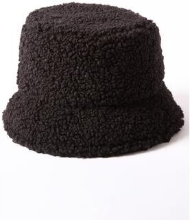Women's Sherpa Bucket Hat. by Accessories For All in Black