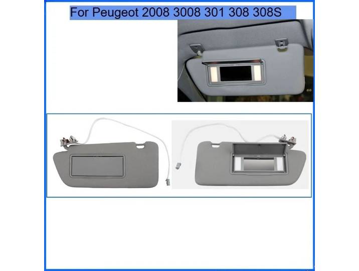 Pare-soleil intérieur pour Peugeot 2008 3008 301 308 308S, remplacement de pare-soleil 8163EG/98158119ZQ/98158116ZQ