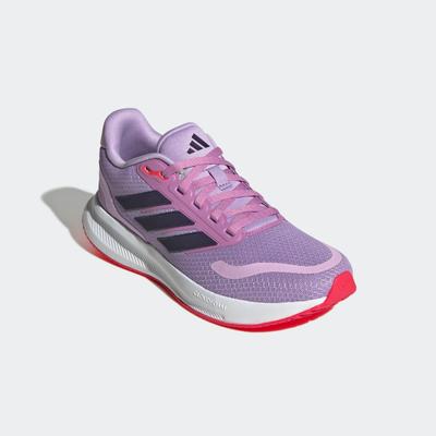 Laufschuh ADIDAS SPORTSWEAR "RUNFALCON 5", Kinder, Gr. 38, powder plum, aurora plum, lucid rot, Synthetik, Textil, Schuhe Laufschuh