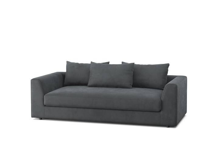 Bigsofa Samt ABBY anthrazit