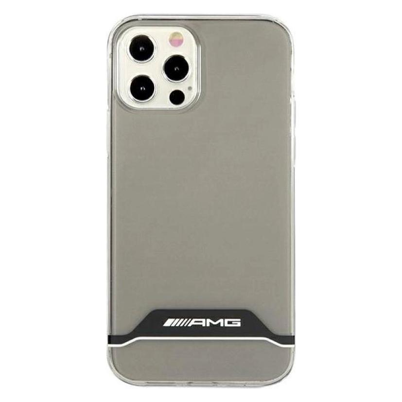Mercedes AMG AMHCP12MTCBW iPhone 12/12 Pro Translucent/Translucent Hard Case Galvanik Schwarz & Weiss (Apple iPhone 12, Apple iPhone 12 Pro) (3666339014230)