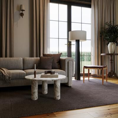 Nate Berkus x Rugs USA Nate Berkus Crosby Solid Wool Cozy Area Rug