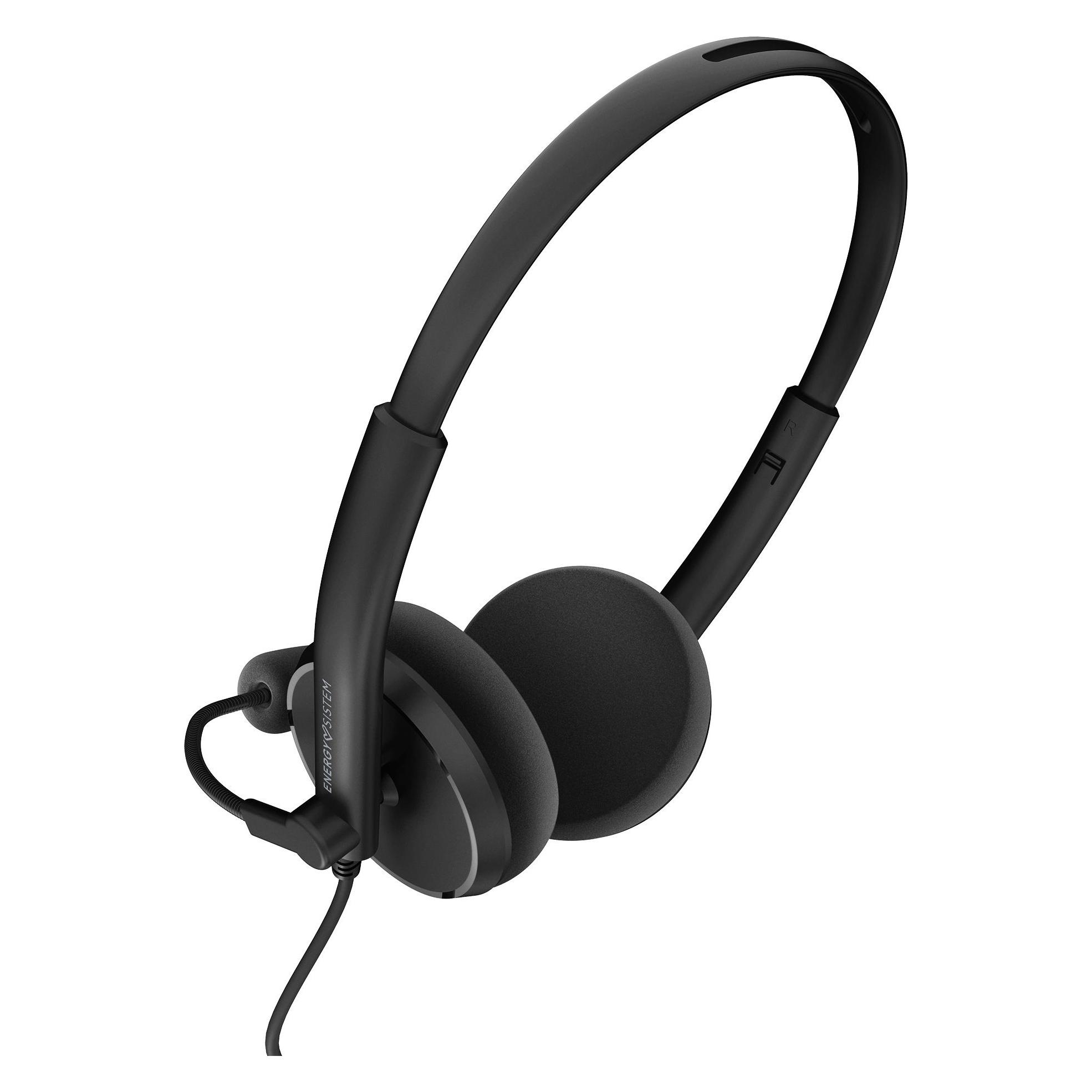 Energy Sistem Office 2+ Kopfhörer Verkabelt Kopfband Büro/Callcenter USB Typ-A Schwarz (Kabelgebunden, USB-A) (452026)