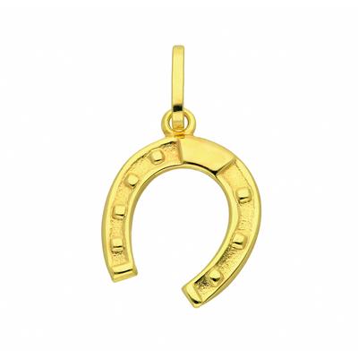 Kette mit Anhänger ADELIA´S "Damen 333 Gold Anhänger Hufeisen", gold, Halsketten, Damen, Gold, Schmuckset - Set mit Halskette