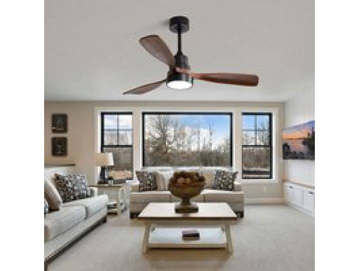 Ventilateur Plafond avec Lumiere et Telecommande 122cm Dimmable Lampe Ventilateur de Plafond LED DC Silencieux Réversibles