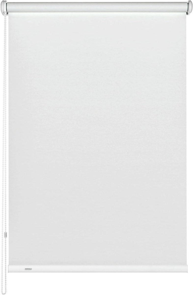 Verduisterend Rolgordijn Wit met Zijgeleiding - 62 x 180 cm