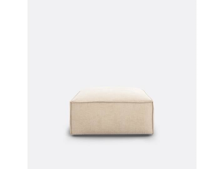 LA REDOUTE Pouf modulable, velours côtelé vintage, Seven Angle réversible Beige Ecru, Made in France