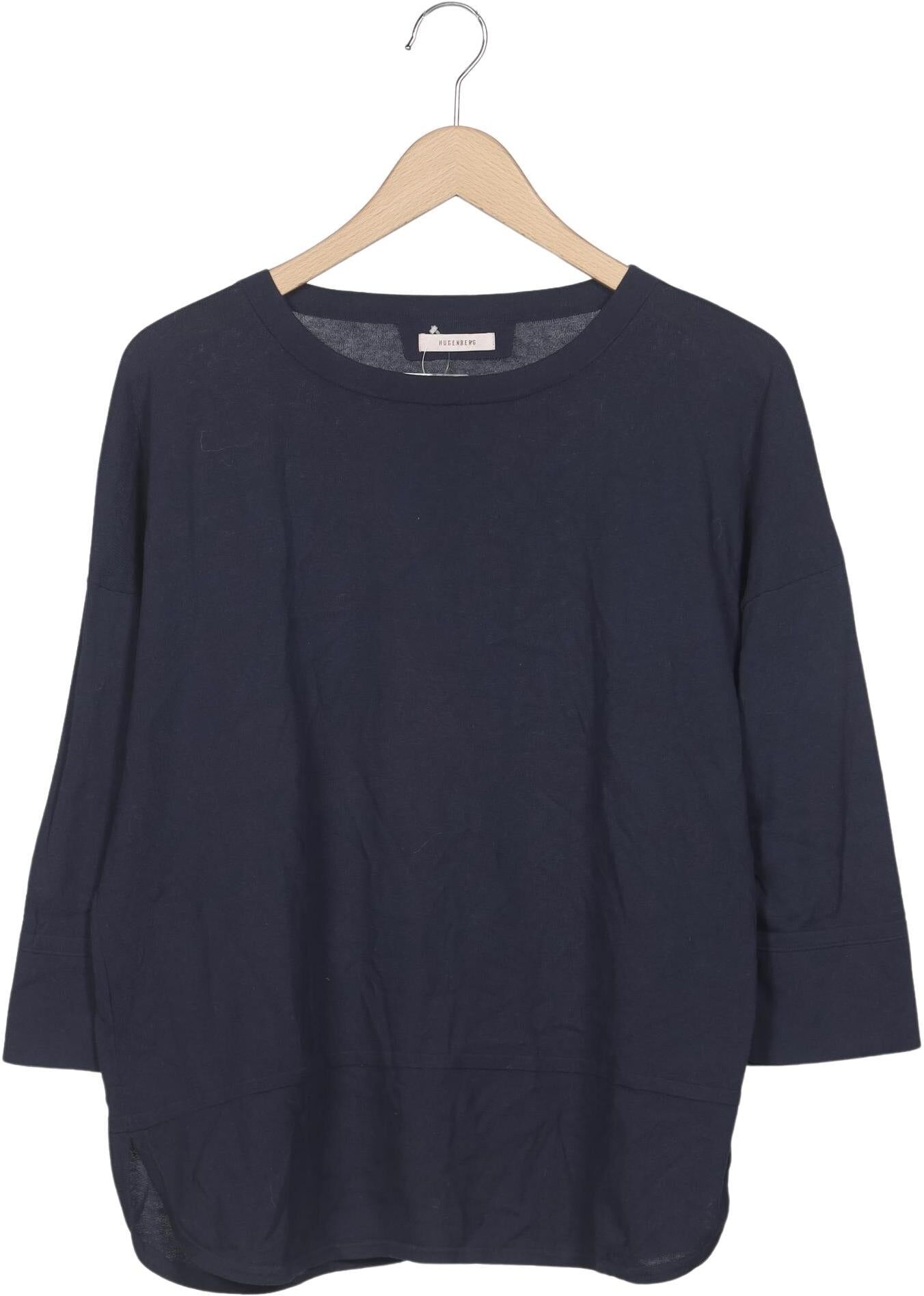 Hugenberg Damen Pullover, Marineblau, Gr. M, Baumwolle - Second Hand