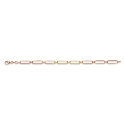Armband ADELIA´S "Armband aus 925 Silber rosévergoldet", roségold, Armbänder, Damen, 19cm, Silber 925 (Sterlingsilber), Armband, 19 cm