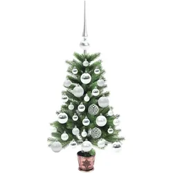 vidaXL, Weihnachtsbaum, Keno (mit 61 silbernen Kugeln) (65 cm)