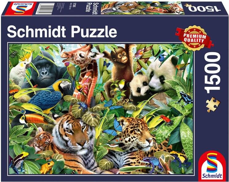 Puzzle 1500 pcs La diversité du monde animal - Puzzles Schmidt