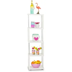 Regal LAZY (BHT 33x126x33 cm) - weiß - BHT 33x126x33 cm