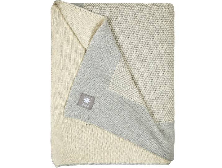 Plaid MUSTERRING Knit , grau, B:130cm L:170cm, Baumwolle, Wohndecken, Plaid