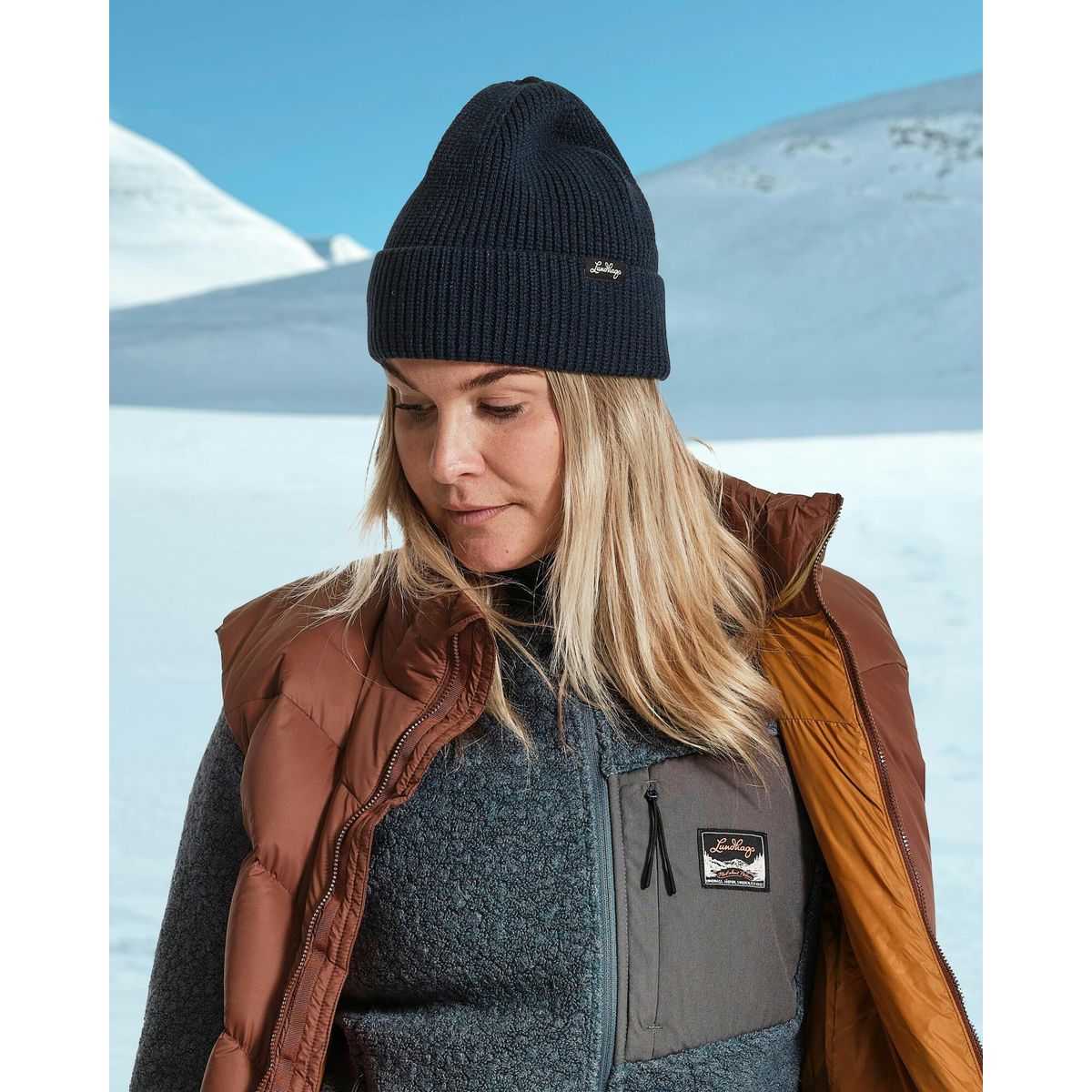Lundhags Core Ribbed Beanie deep blue (75350) OS 47201-25-75350-OS