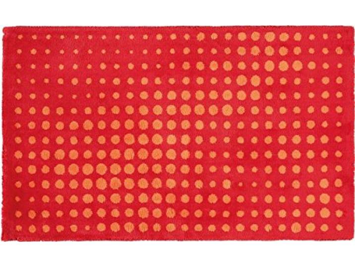 Egeria Dot Badematte 60x100 cm, Rot, Weiches Badmatte, Badteppich rutschfest Waschbar, saugfähiges, langlebiges Badezimmerteppich für Komfort und Stil