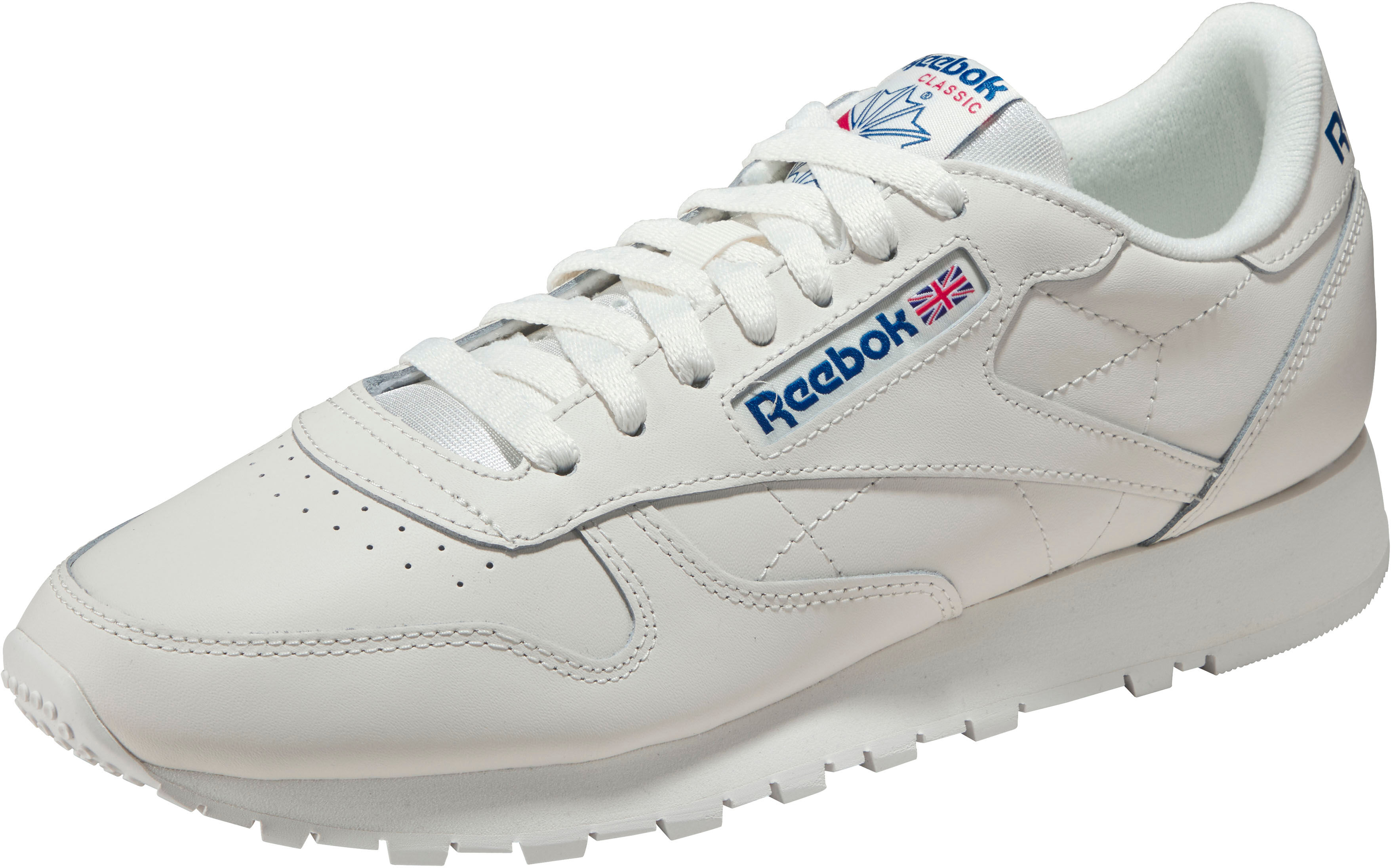 Sneaker REEBOK CLASSIC "Classic Leather", Damen, Gr. 45, weiss (weiß), Synthetik, Schuhe Sneaker weiß 45