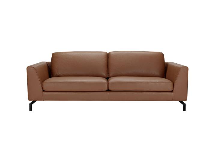 Sofa Domino Leder cognac B 220 T 98 cm - Möbel Konfigurator: Traummöbel individuell zusammenstellen