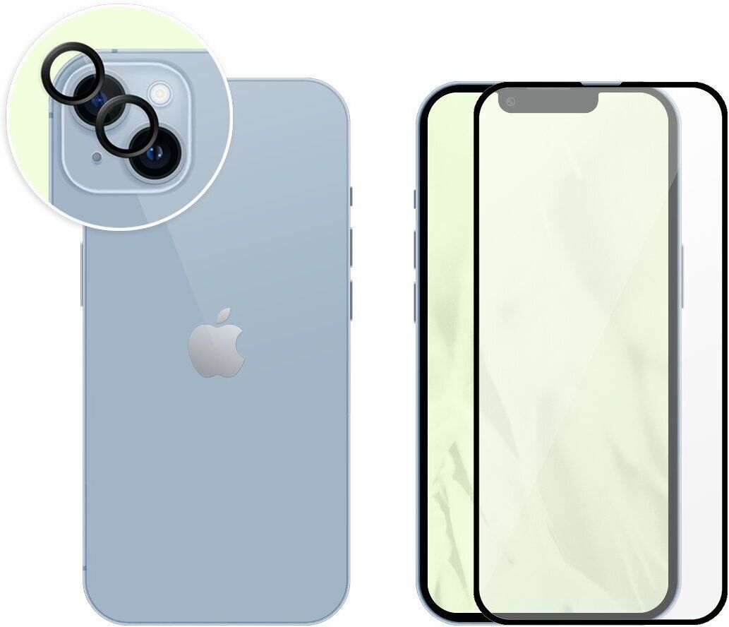 Protection d’écran & protection de lentille de caméra   PanzerGlass™   iPhone 14 Plus - Refurbished