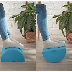LEITZ Fußstütze Ergo Cosy Polyester/Schaumstoff blau