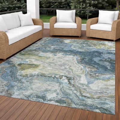 Addison Rugs Machine Washable Indoor/ Outdoor Modern Rapids Chantille Rug