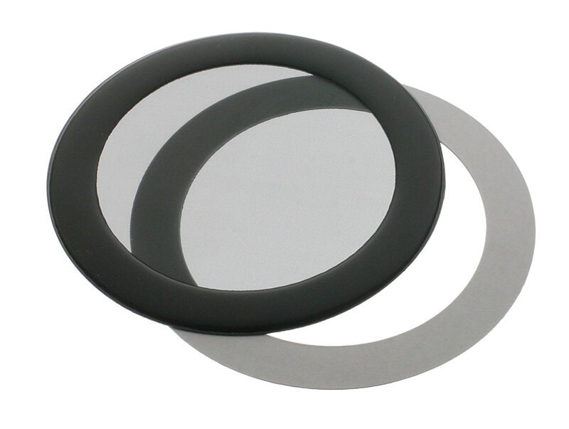 DEMCiflex Staubfilter 80mm, rund - schwarz/schwarz