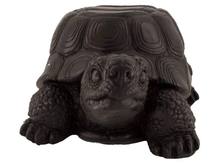 Beistelltisch Schildkröte Schwarz H: 24 cm Dijk