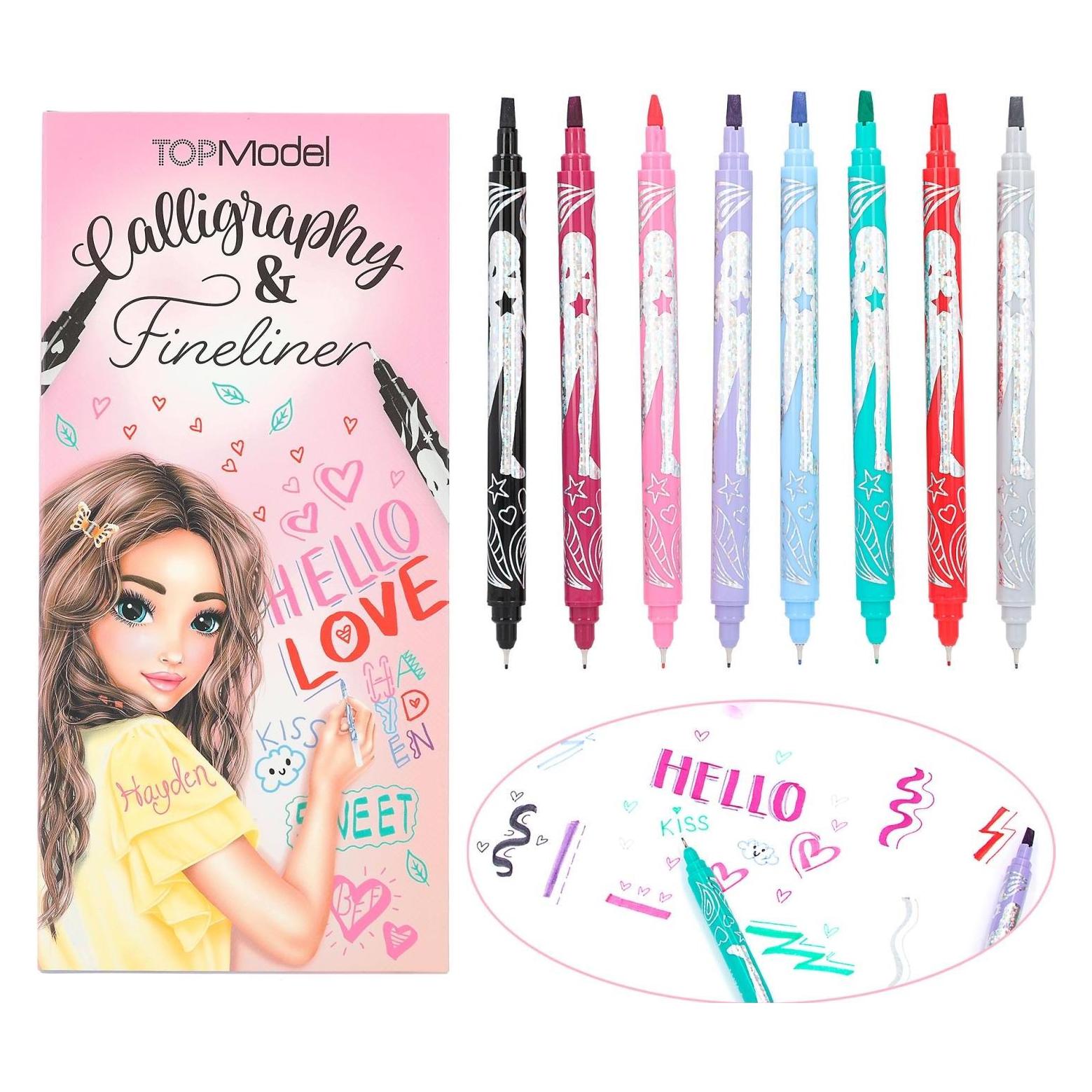 Top Model Kalligraphy und Fineliner Set (8x) (411392)