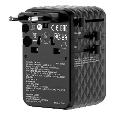 Verbatim 30191 Reiseadapter Charge ’n’ Travel