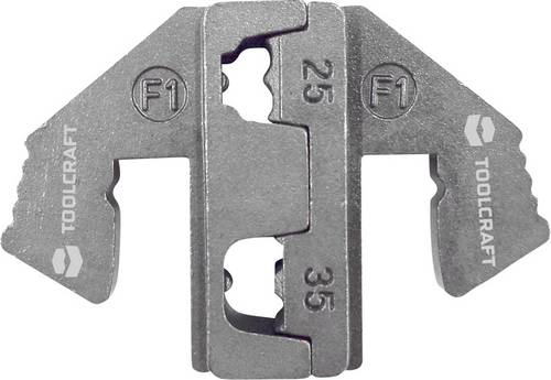 TOOLCRAFT PLE-0F1 Crimp-Einsätze Aderendhülsen Quetschbereich: 25 bis 35mm² Passend für Marke (Zangen): TOOLCRAFT PZ-500