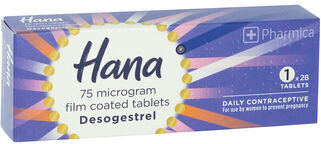 Hana Daily Contraceptive Pill 75mcg - 1 Month Supply