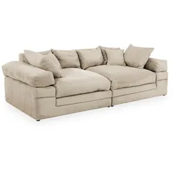 Megasofa self ALINA (BHT 242x86x121 cm) - beige - BHT 242x86x121 cm