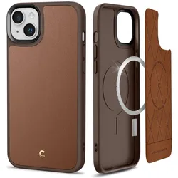 Spigen Cyrill Kajuk Mag Magsafe Iphone 14 Plus Sattel Braun (Apple iPhone 14 Plus), Smartphone Hülle, Braun