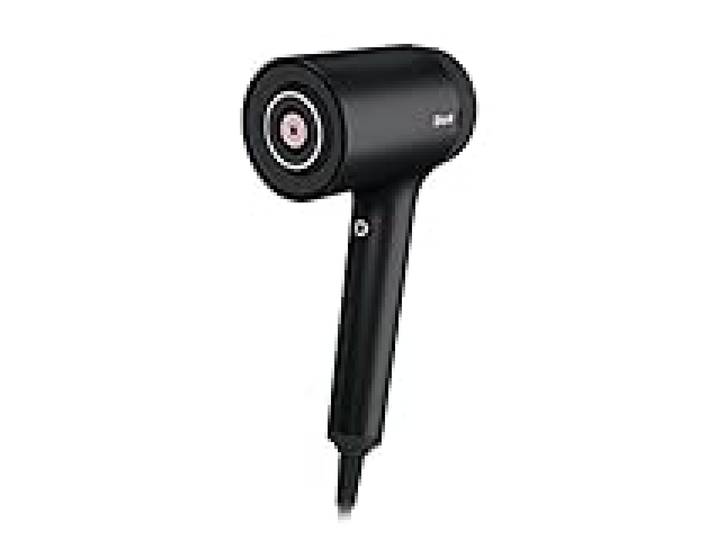 Shark STYLE iQ Sèche-cheveux et styler 3-en-1, brosse de style, concentrateur, diffuseur de boucles, ionique, séchage rapide, sans dommage thermique, diffuseur d'air froid, noir/rose HD120EU