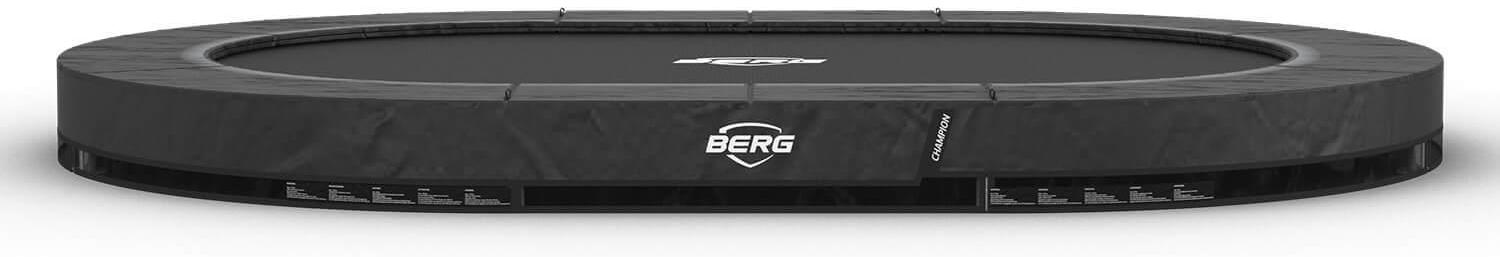BERG Bodentrampolin Grand Champion InGround 350 350x250 cm Stahlrahmen Grau