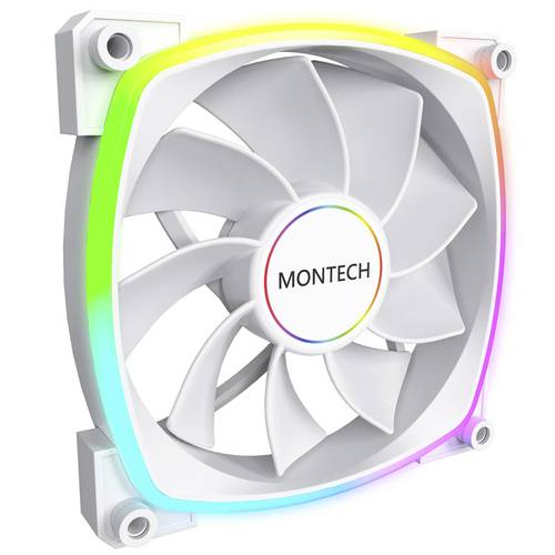 MONTECH Montech RX140 PWM ARGB Reverse Lüfter- 140mm, weiß PC-Gehäuse-Lüfter (B x H x T) 140 x 140 x 25 mm