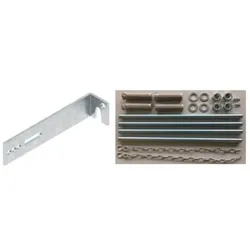 ACO Montageset Befestigung für Betonlichtschacht, 240-300 mm Dämmstärke, 2 Winkel,gemauerte Wand,Stahl verzinkt