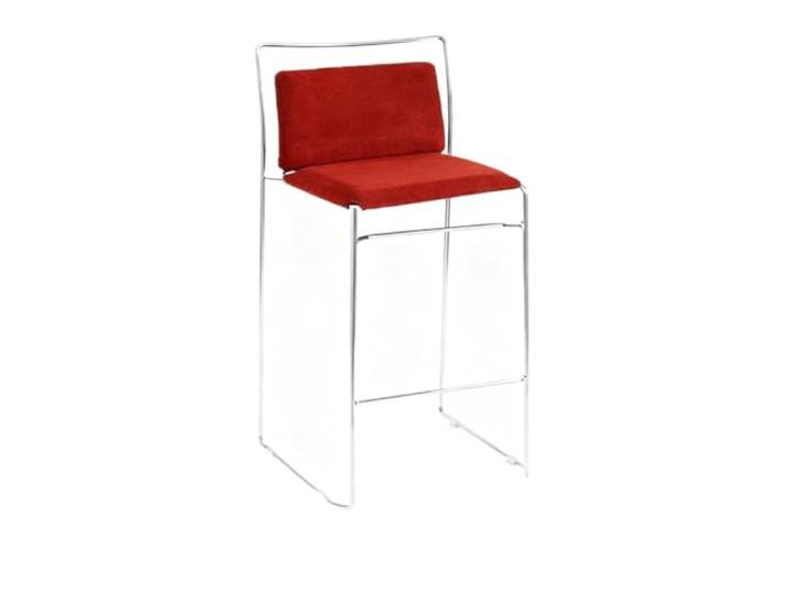 VNCdfhETs Barstuhl Vintage Barhocker Mit Rückenlehne Hoher Esszimmerstuhl Minimalistisch Barhocker(Rood)