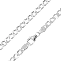 trendor 31036 Herren Panzer-Halskette 925 Silber Rhodiniert Breite 4,5 mm, 45 cm