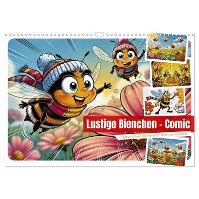 Lustige Bienchen - Comic (Wandkalender 2027 DIN A3 quer), CALVENDO Monatskalender