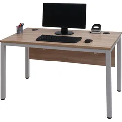 Schreibtisch MCW-E94, Bürotisch Computertisch 120x60cm ~ natur-weiß