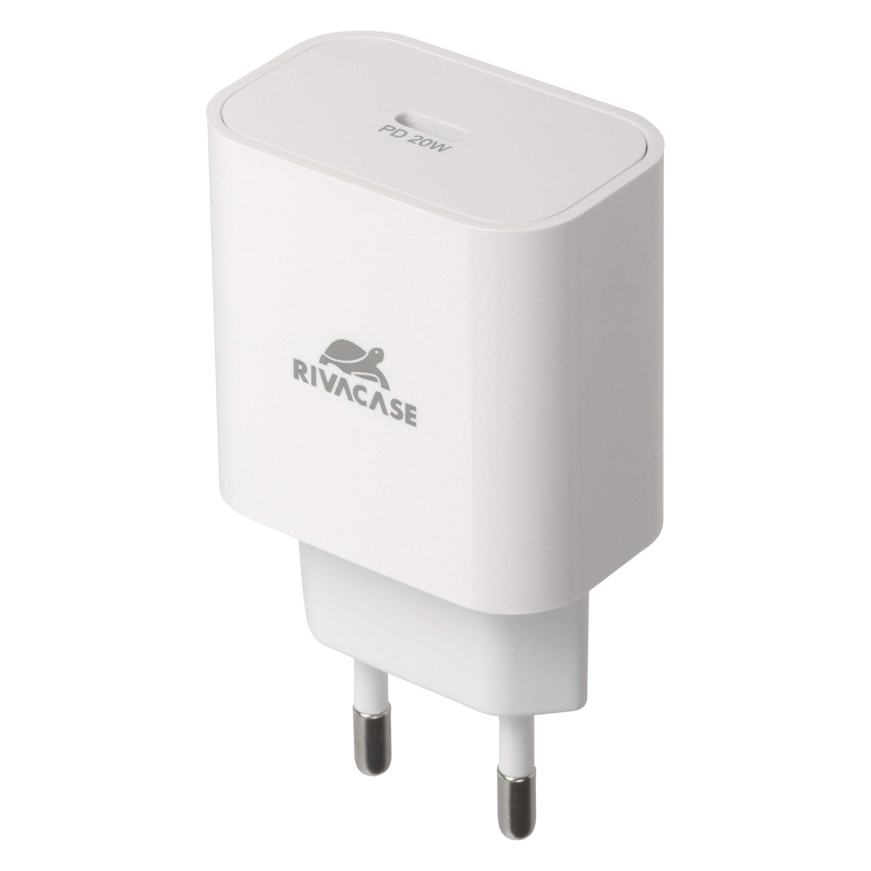 Rivacase MOBILE CHARGER WALL/WHITE PS4101 W00 (20 W, 1 Port) (PS4101W00WHITE)