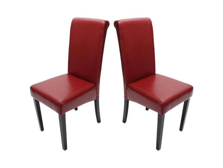 Jamb Esszimmerstuhl Rot 2er-Set, Holz, 41x99x60 cm, Esszimmer, Stuhl