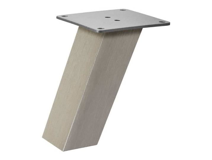 SOTECH Console de bar OLBIA 50 x 50 x 170 mm inclinée aspect inox Comptoir de cuisine Support de comptoir