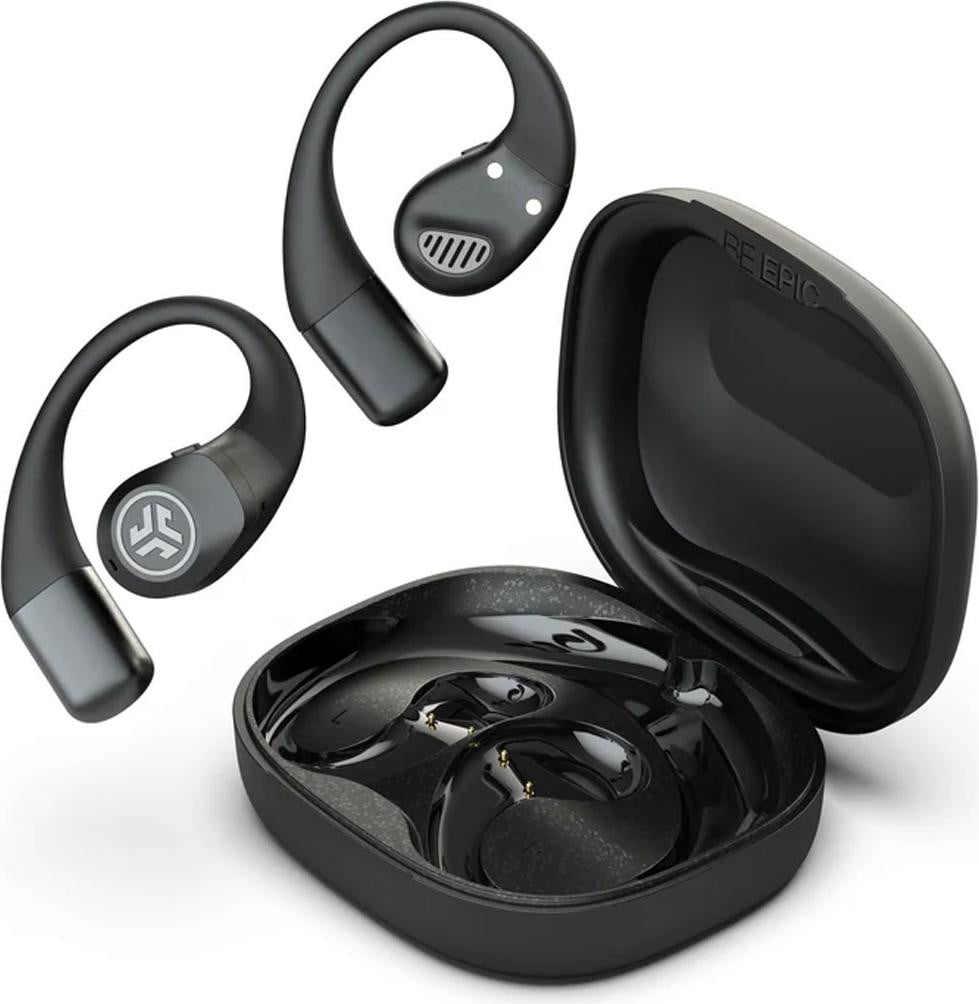 JLab Open Sport True Wireless Stereo Koptelefoon met microfoon, Zwart