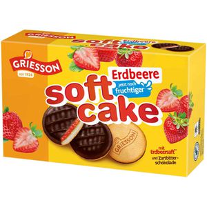 Griesson Kekse Soft Cake Erdbeere, 2 Pack à 12 Stück, 300 g
