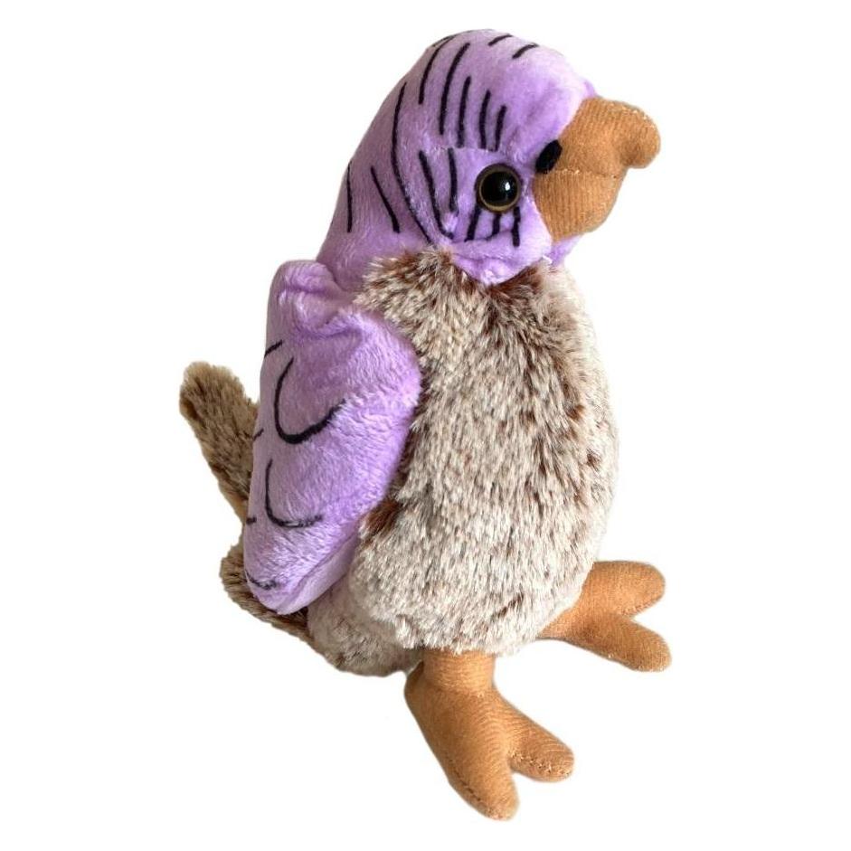 Beppe Lila-brauner Papagei 17cm (17 cm) (54612569)