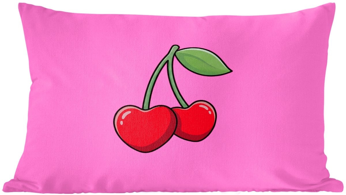 PillowMonkey Sierkussen Fruit Roze - 60 x 40 cm