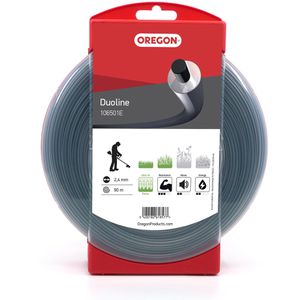 Oregon Trimmerfaden Duoline 106501E, rund, 2,4mm x 90m