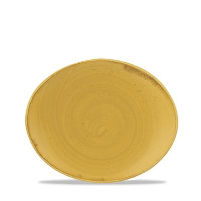 Churchill Stonecast Mustard Schale Coup Oval 19,7cm